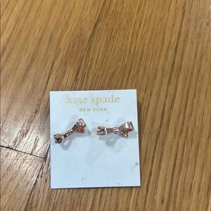 Kate Spade Rose Gold Bow Stud Earrings